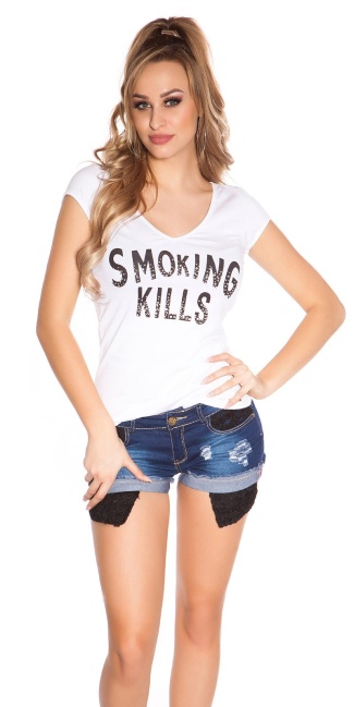 t-shirt smoking kills wit